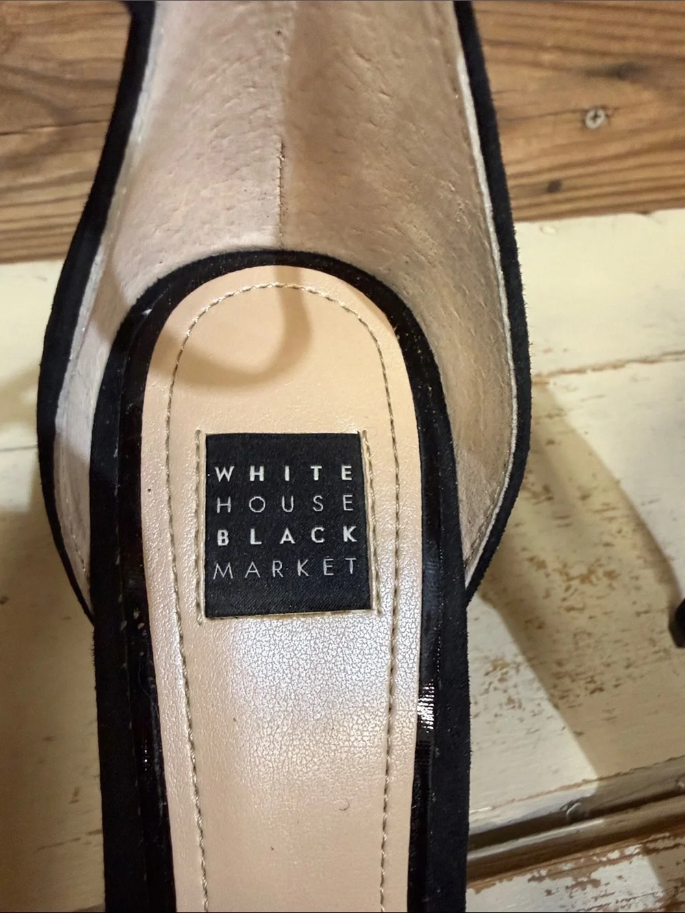 White House Black Market “Gianna” Pointed Ankle-Strap Pumps